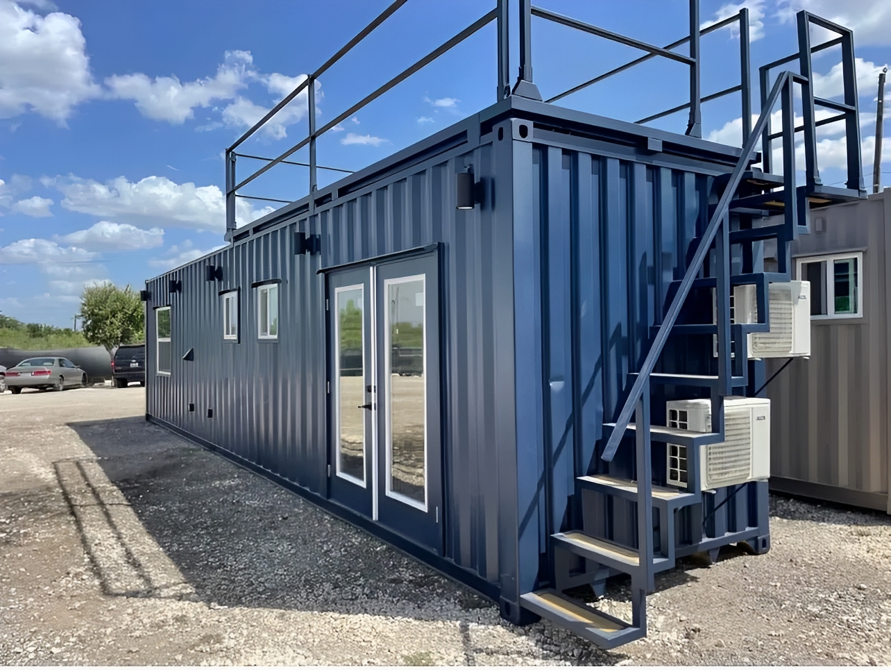 customized 40ft shipping container made into luxurious 1 bedroom 1